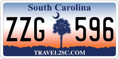 SC license plate ZZG596
