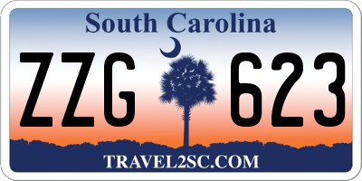 SC license plate ZZG623