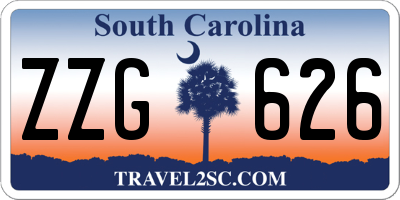 SC license plate ZZG626
