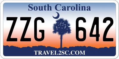 SC license plate ZZG642