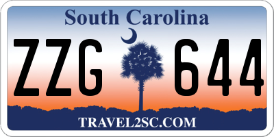 SC license plate ZZG644