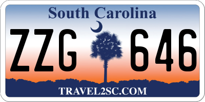 SC license plate ZZG646