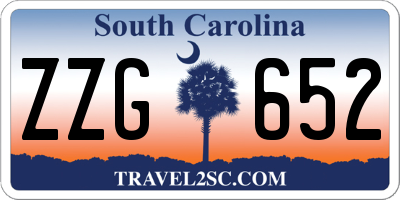 SC license plate ZZG652