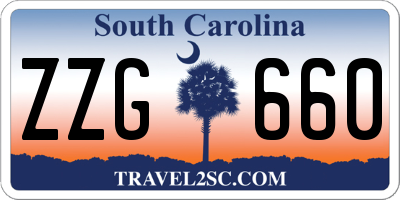 SC license plate ZZG660