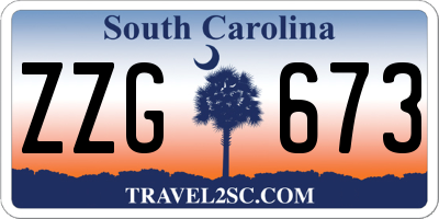SC license plate ZZG673