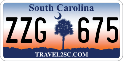 SC license plate ZZG675