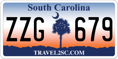 SC license plate ZZG679