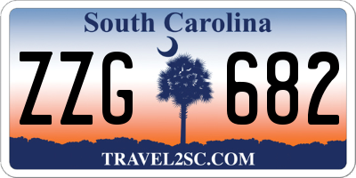 SC license plate ZZG682