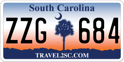 SC license plate ZZG684