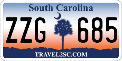 SC license plate ZZG685