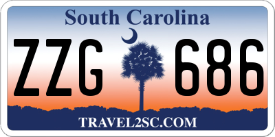 SC license plate ZZG686