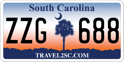 SC license plate ZZG688