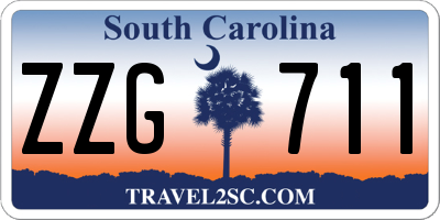 SC license plate ZZG711
