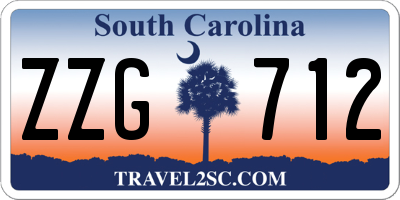 SC license plate ZZG712