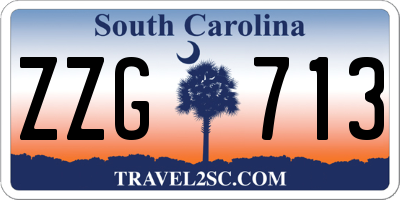 SC license plate ZZG713