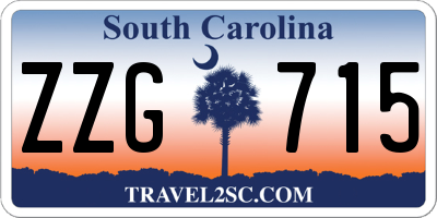 SC license plate ZZG715