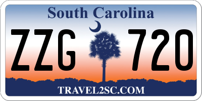 SC license plate ZZG720