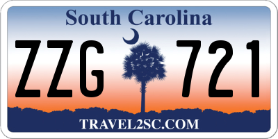 SC license plate ZZG721