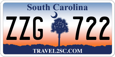 SC license plate ZZG722