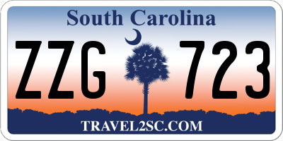 SC license plate ZZG723
