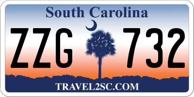 SC license plate ZZG732