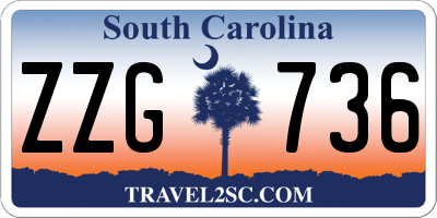 SC license plate ZZG736