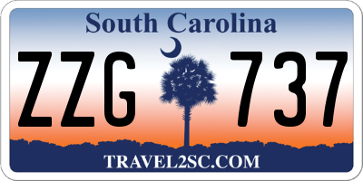 SC license plate ZZG737