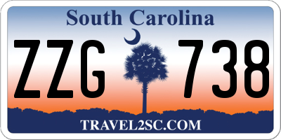 SC license plate ZZG738