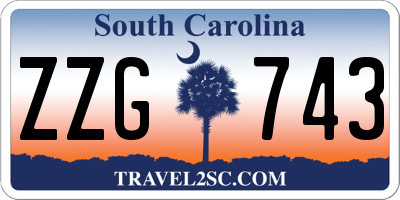 SC license plate ZZG743