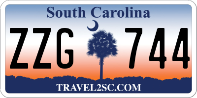 SC license plate ZZG744