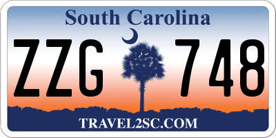 SC license plate ZZG748