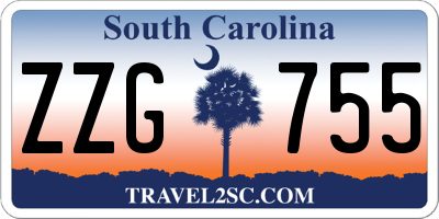 SC license plate ZZG755