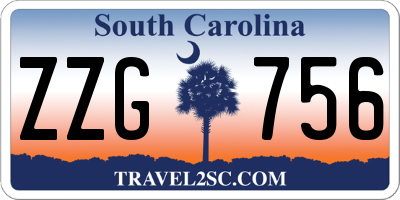 SC license plate ZZG756