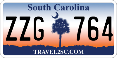 SC license plate ZZG764