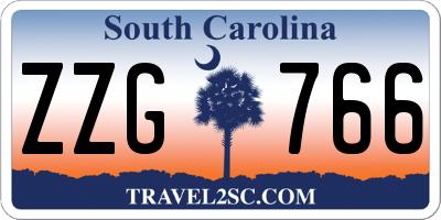 SC license plate ZZG766