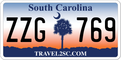 SC license plate ZZG769
