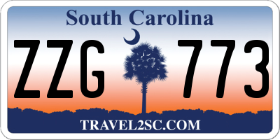 SC license plate ZZG773