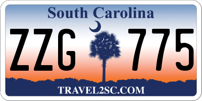 SC license plate ZZG775