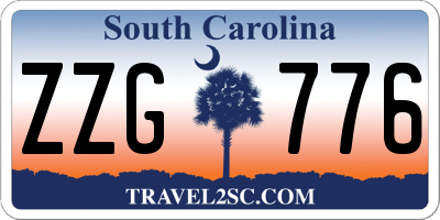 SC license plate ZZG776