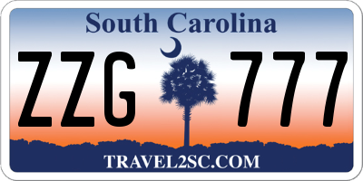 SC license plate ZZG777