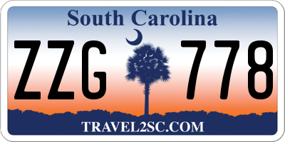 SC license plate ZZG778