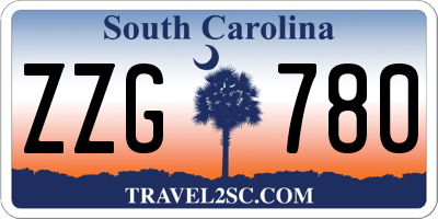 SC license plate ZZG780