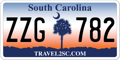 SC license plate ZZG782