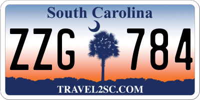 SC license plate ZZG784