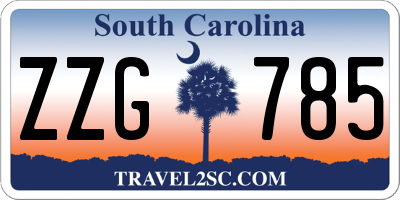 SC license plate ZZG785