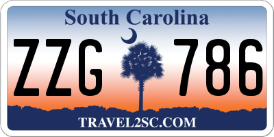 SC license plate ZZG786