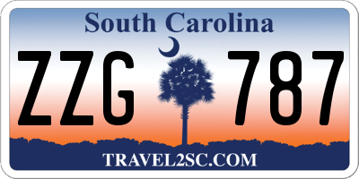 SC license plate ZZG787
