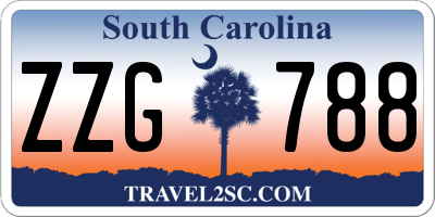 SC license plate ZZG788