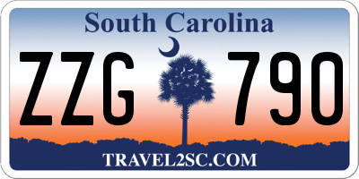 SC license plate ZZG790