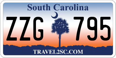SC license plate ZZG795